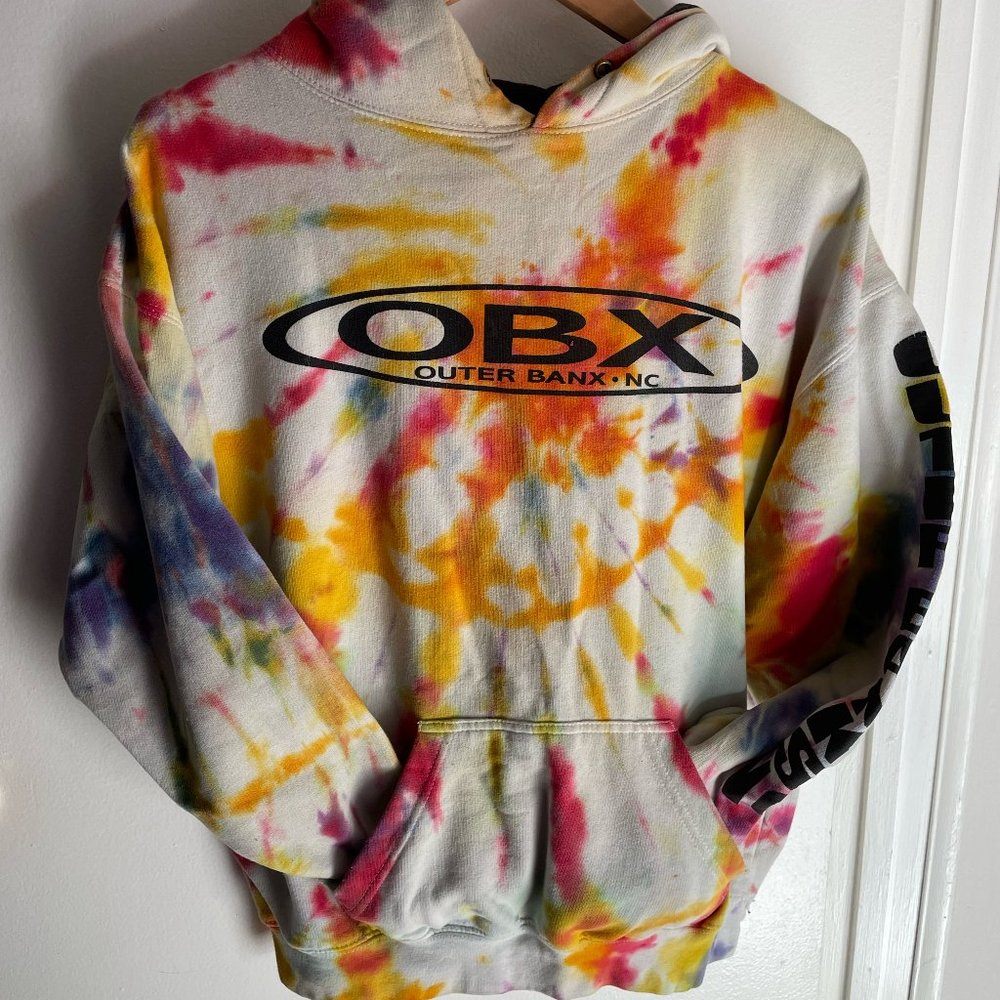 Pacific and Company pullover hooded Tie-Dye Large sweatshirt